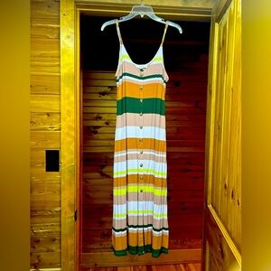 Large maxi dress stripes for days